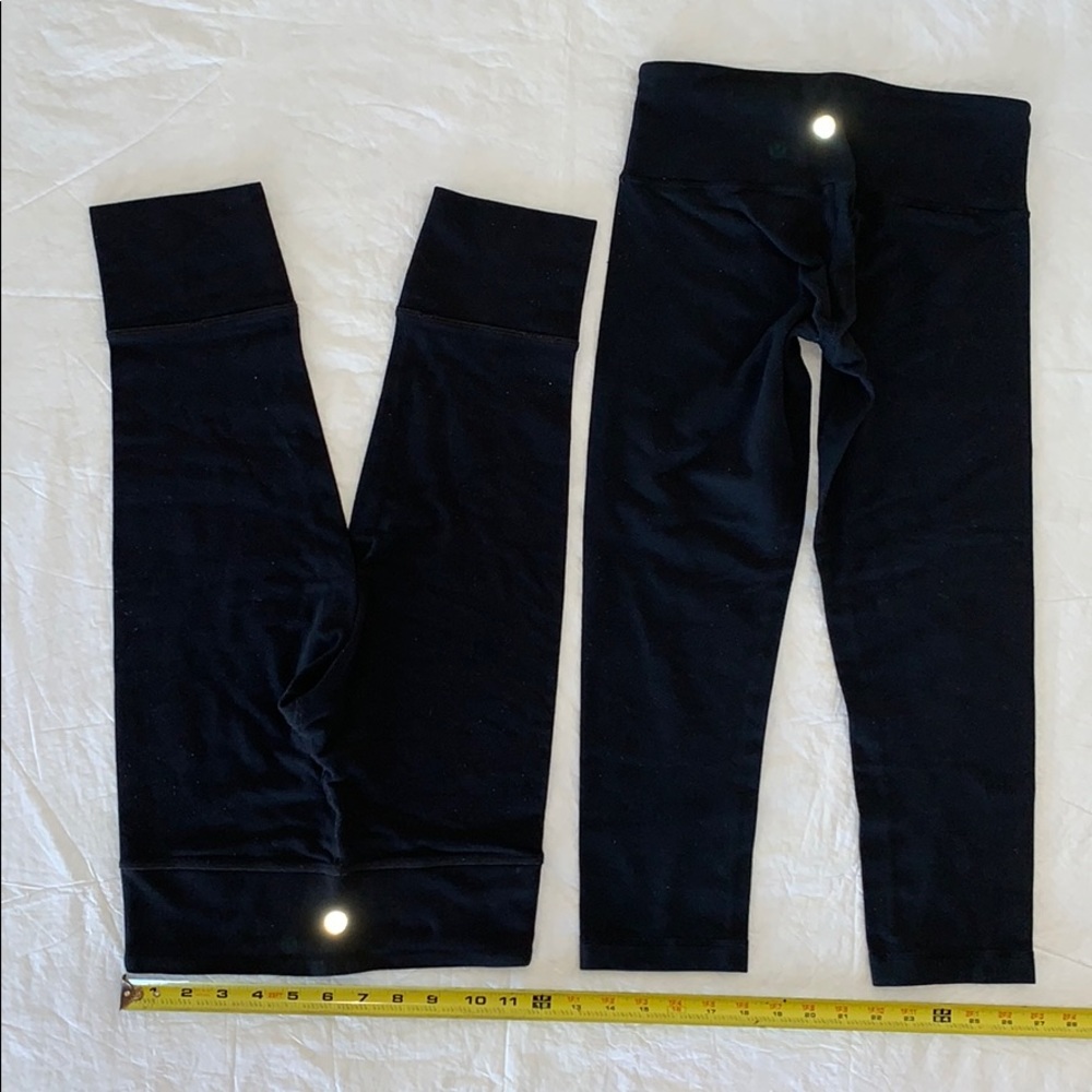 Lululemon Bundle: 2 Blk Fitted Crop Pants 4